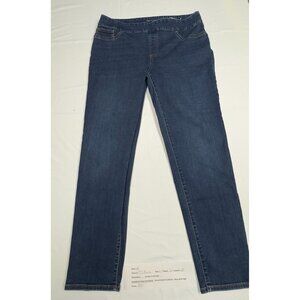 Chico’s Pull On Jeggings Size 2.5 Elastic Waist Dark Wash Stretch